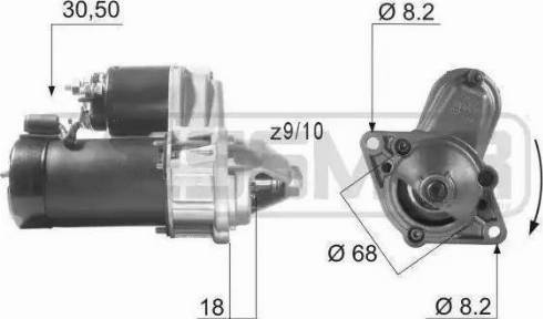 DKarta 0 986 018 350 - Стартер vvparts.bg