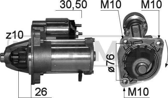 ERA 220843 - Стартер vvparts.bg