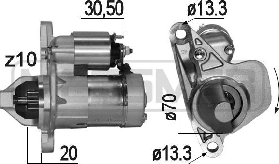 ERA 220847 - Стартер vvparts.bg