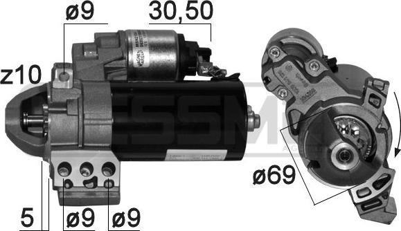 ERA 220869 - Стартер vvparts.bg