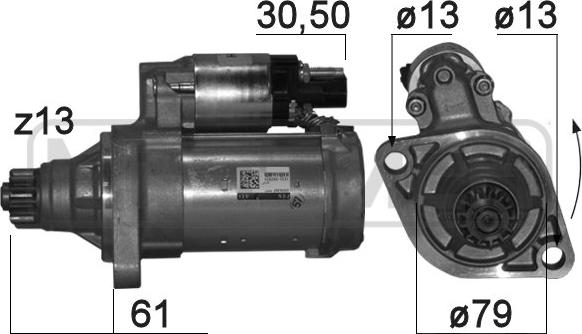 ERA 220864 - Стартер vvparts.bg