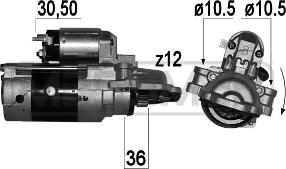 ERA 220866 - Стартер vvparts.bg