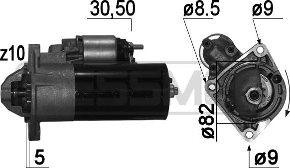 ERA 220832 - Стартер vvparts.bg