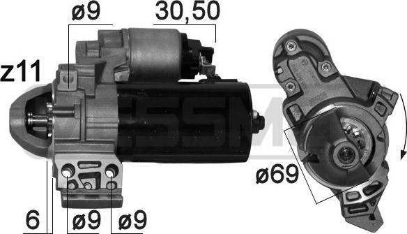 ERA 220874 - Стартер vvparts.bg