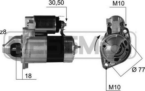 ERA 220381 - Стартер vvparts.bg