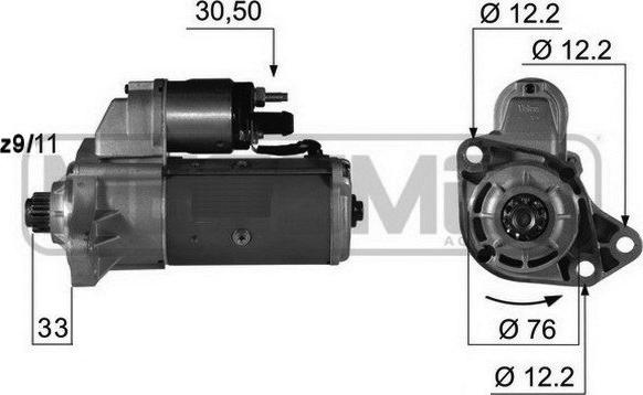 ERA 220388 - Стартер vvparts.bg