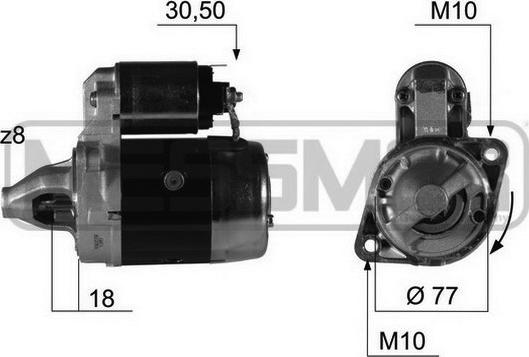 ERA 220382R - Стартер vvparts.bg