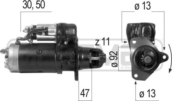 ERA 220260R - Стартер vvparts.bg