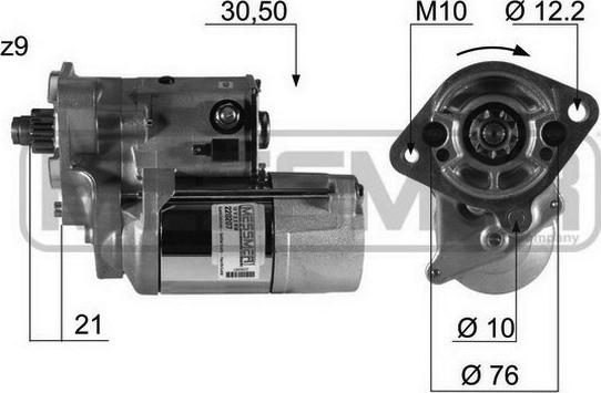 ERA 220207 - Стартер vvparts.bg