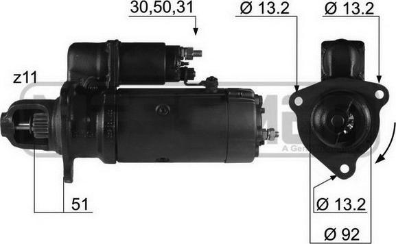 ERA 220223R - Стартер vvparts.bg