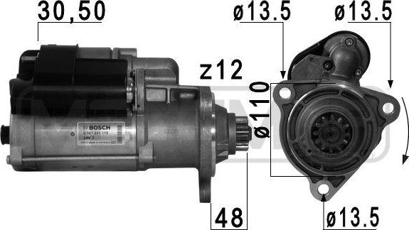 ERA 220749A - Стартер vvparts.bg