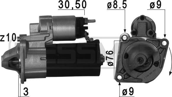 ERA 220756 - Стартер vvparts.bg