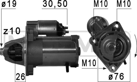 ERA 220704 - Стартер vvparts.bg