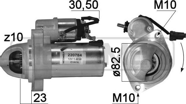 ERA 220784 - Стартер vvparts.bg