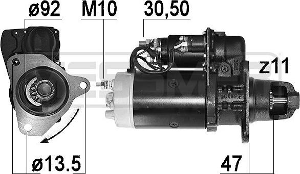 ERA 221020 - Стартер vvparts.bg