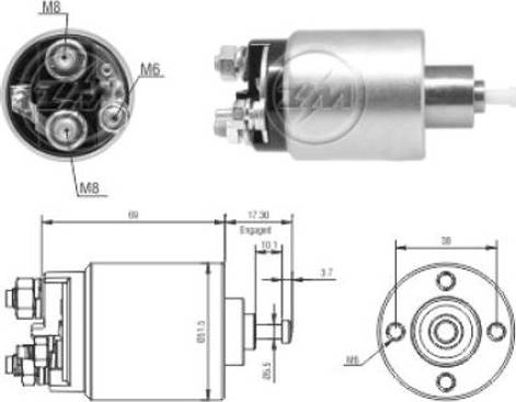 ERA 227942 - Магнитен превключвател, стартер vvparts.bg