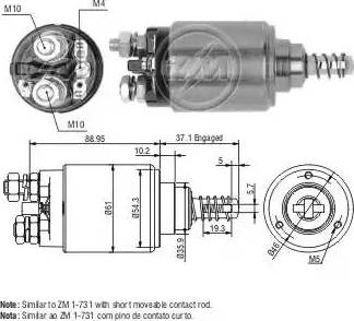 ERA 227447 - Магнитен превключвател, стартер vvparts.bg