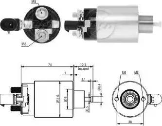 ERA 227479 - Магнитен превключвател, стартер vvparts.bg