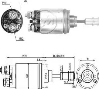 ERA 227590 - Магнитен превключвател, стартер vvparts.bg