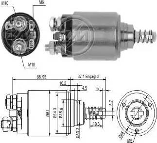 ERA 227591 - Магнитен превключвател, стартер vvparts.bg