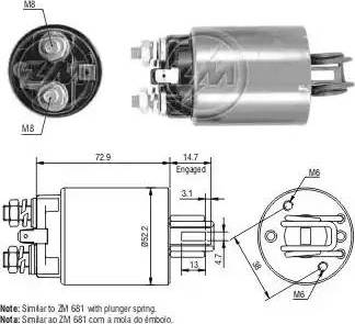 ERA 227505 - Магнитен превключвател, стартер vvparts.bg