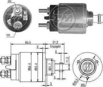 ERA 227501 - Магнитен превключвател, стартер vvparts.bg