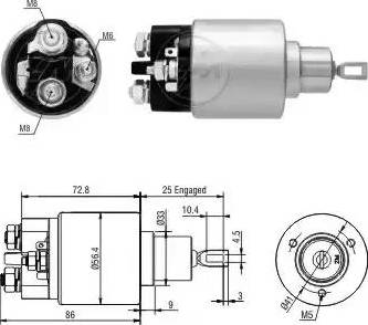 ERA 227526 - Магнитен превключвател, стартер vvparts.bg