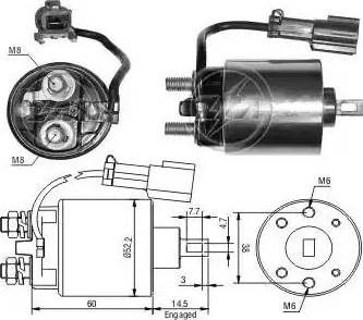 ERA 227696 - Магнитен превключвател, стартер vvparts.bg