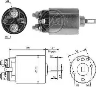 ERA 227645 - Магнитен превключвател, стартер vvparts.bg