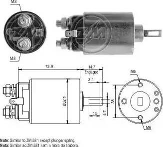 ERA 227642 - Магнитен превключвател, стартер vvparts.bg