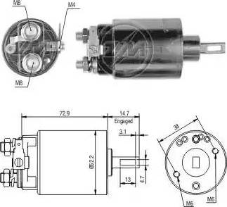 ERA 227651 - Магнитен превключвател, стартер vvparts.bg