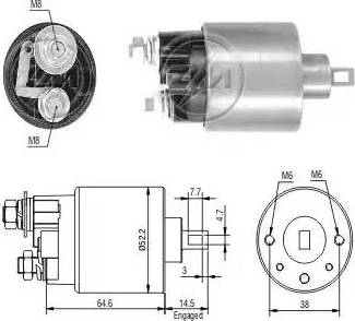 ERA 227689 - Магнитен превключвател, стартер vvparts.bg