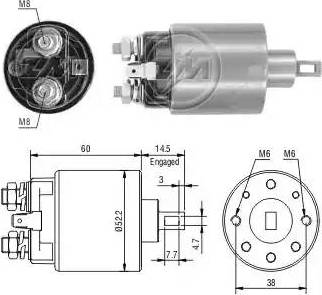 ERA 227685 - Магнитен превключвател, стартер vvparts.bg