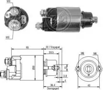 ERA 227681 - Магнитен превключвател, стартер vvparts.bg