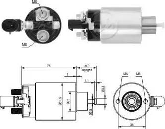 ERA 227625 - Магнитен превключвател, стартер vvparts.bg