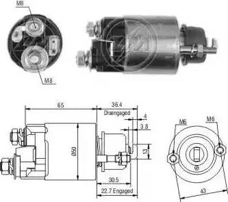 ERA 227678 - Магнитен превключвател, стартер vvparts.bg