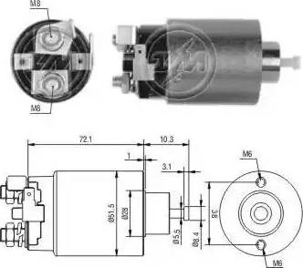 ERA 227673 - Магнитен превключвател, стартер vvparts.bg