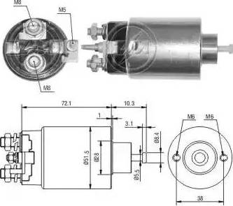 ERA 227097 - Магнитен превключвател, стартер vvparts.bg