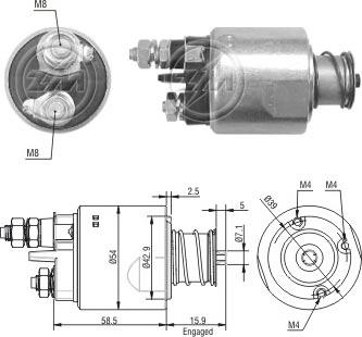 ERA 227059 - Магнитен превключвател, стартер vvparts.bg