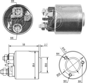 ERA ZM1491 - Магнитен превключвател, стартер vvparts.bg