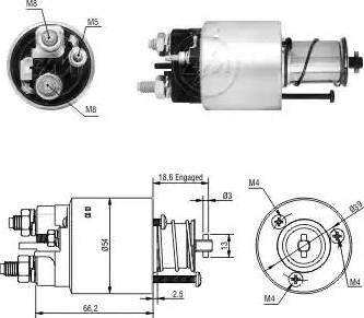 ERA 227061 - Магнитен превключвател, стартер vvparts.bg