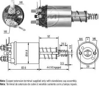 ERA 227085 - Магнитен превключвател, стартер vvparts.bg