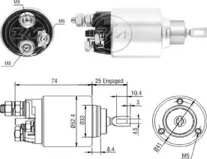 ERA 227034 - Магнитен превключвател, стартер vvparts.bg