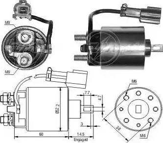 ERA 227105 - Магнитен превключвател, стартер vvparts.bg