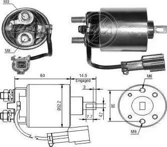 ERA 227106 - Магнитен превключвател, стартер vvparts.bg