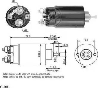 ERA 227108 - Магнитен превключвател, стартер vvparts.bg