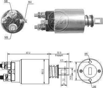 ERA 227189 - Магнитен превключвател, стартер vvparts.bg