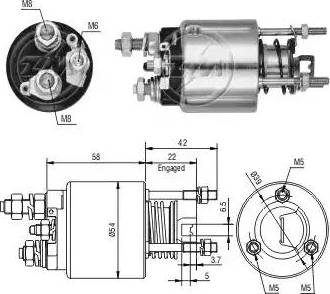 ERA 227180 - Магнитен превключвател, стартер vvparts.bg