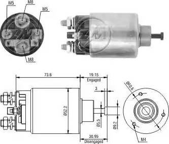 ERA 227126 - Магнитен превключвател, стартер vvparts.bg