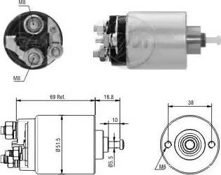 ERA 227865 - Магнитен превключвател, стартер vvparts.bg